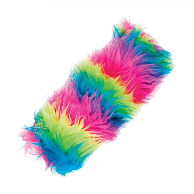 Puzdro na perá Rainbow fluffy