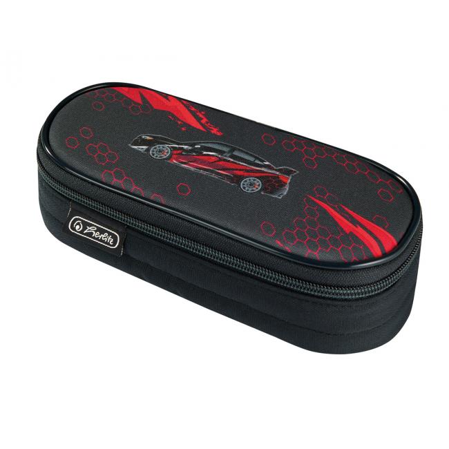 Puzdro Herlitz etue 21,5x9x6cm Pretekárske auto červené