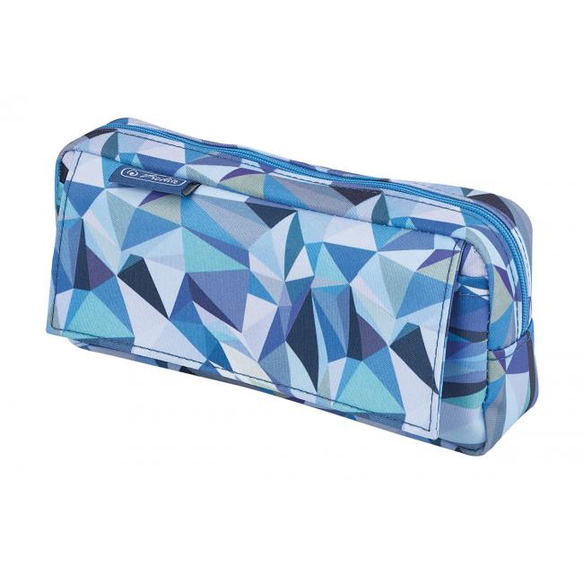 Puzdro Herlitz s dvoma chlopňami 21x11x5,5cm Wild Animals modré