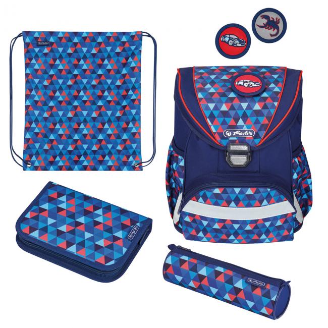 Školská taška Herlitz UltraLight Trojuholníky sada