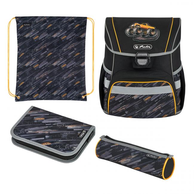 Školská taška Herlitz Loop Monster truck sada