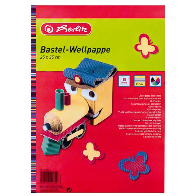 Vlnitý kartón 10ks 25x35cm mix farieb