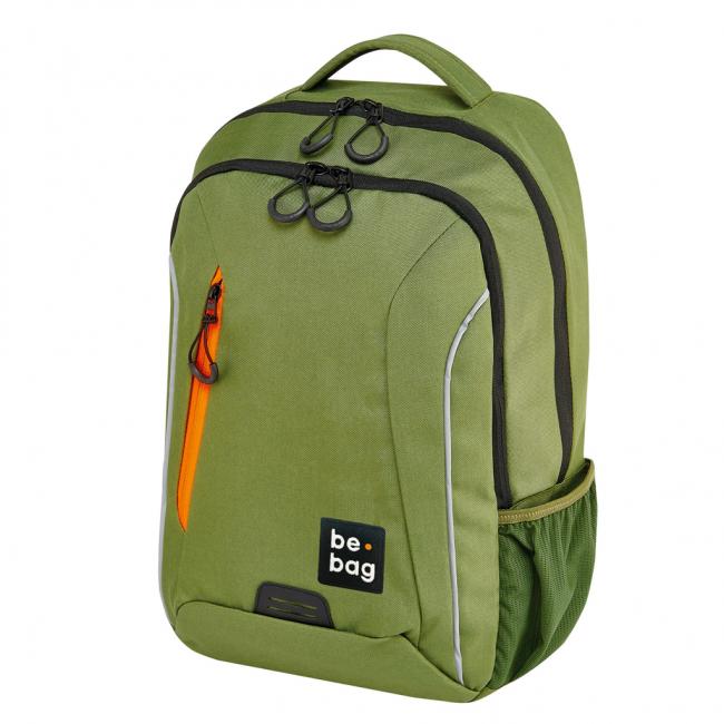 Tínedžerský batoh be.bag 28x19x43 objem 18l zelený