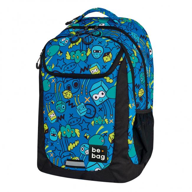 Školský batoh be.bag 31x22x46cm objem 27l Párty príšer
