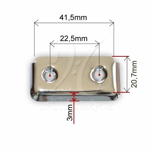 [2000074] Kovanie pre upevnenie basového remeňa na telo harmoniky